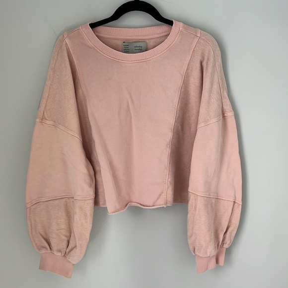 Anthropologie x Saturday Sunday Plus Size Cropped Sweatshirt and Miniskirt 1XL - Picture 10 of 16